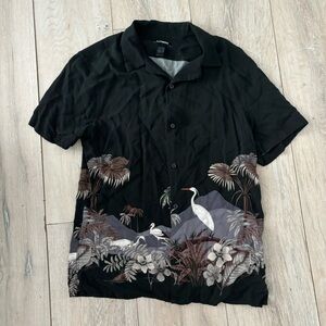 Express Swan Button Up Shirt